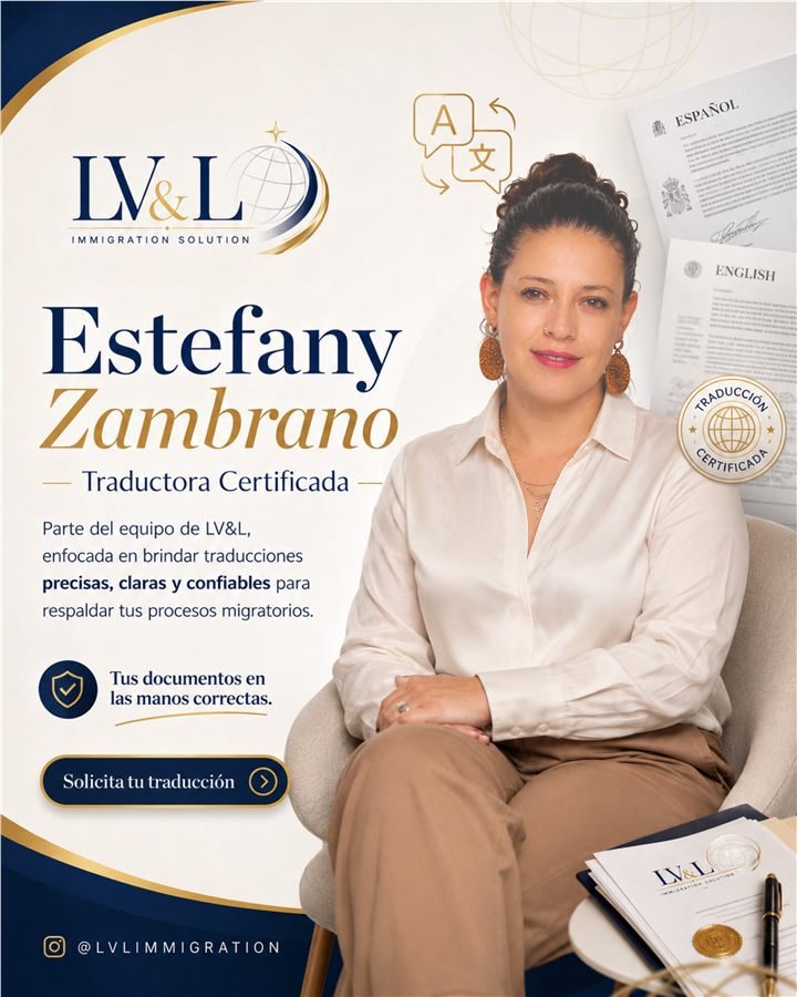 Estefany Zambrano, Traductora Certificada